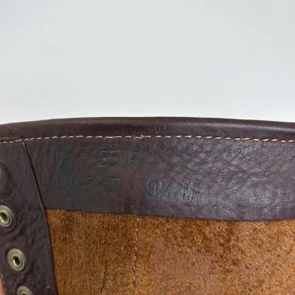 Vintage Tall Riding Boots Women’s Sz 9.5 Brown Leather Equestrian Patina Italian - Picture 8 of 9